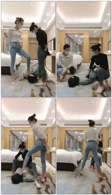 【芒果s&多多s】调教耳光、插狗嘴、揪耳朵、踩踏（一）