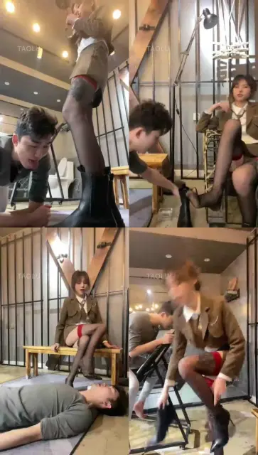 【禾he】多双鞋底舔鞋，差嘴踩