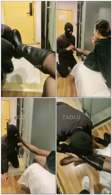 【北京嘉文s】调教小白狗第一次舔靴，舔脚