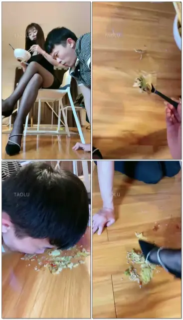 【风吟女神】猪狗不如的晚餐喂食