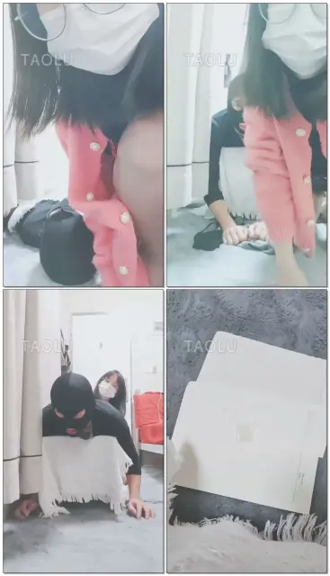 【灵竹】贱狗捧着主人的灰丝晚舔，被主人强制社J