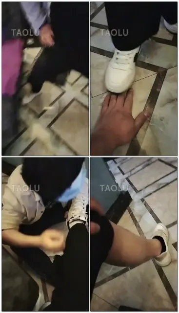 【德意户外男神】开发沐足小姐姐成功！踢裆，耳光，钻胯各种暴力