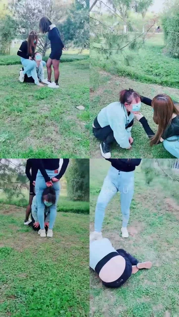 【梦幻大大】和闺蜜公园虐母狗