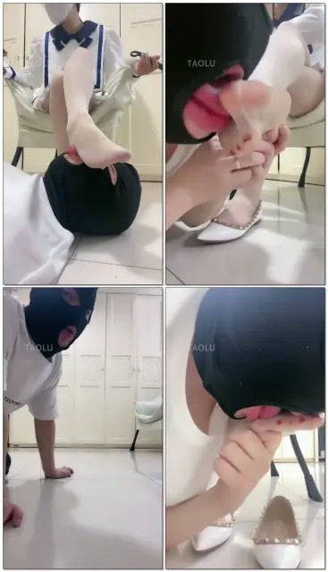 【Linda琳达S】鞋底清理，全体重踩踏骑马夹头