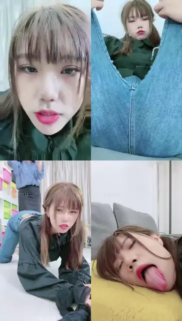 【美离子】小七一边被主人摸骚币一边给你们玩红绿灯