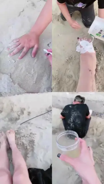 【玖玖呀】户外沙滩喂食圣水