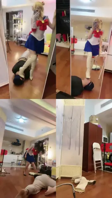 【芷晴】刑调、教训自家狗子，高跟靴踩头全体重踩踏高跟踩踩全体重花式踩脖子深