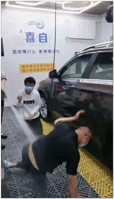 【语晴】户外洗车调教