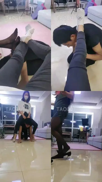 【Audrey丶雪儿】双主调狗，骑马舔脚