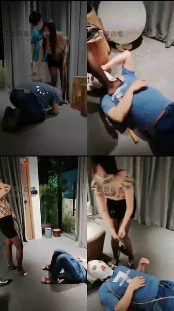 【与素人的那点江湖】高冷女神素人情侣S暴打口水