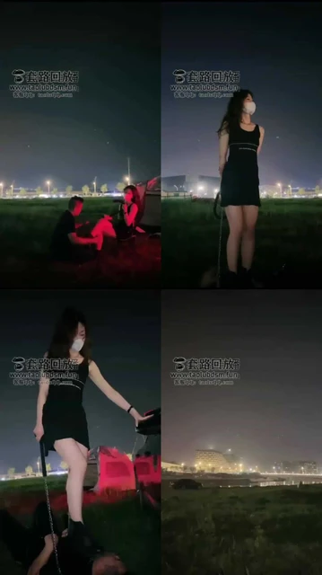 【禾末S】调教重磅户外，人体烟灰缸，当众被暴打