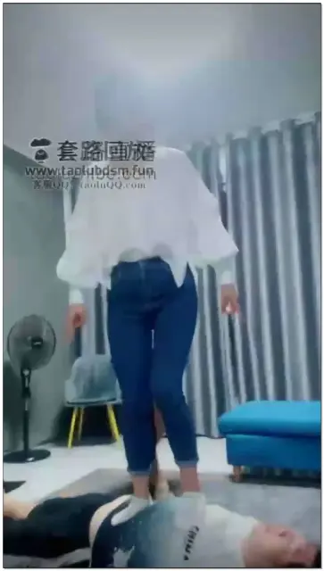 【婷婷S】带同事体验调狗