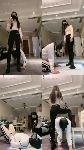 【猫神大人】骑士靴紧身裤调教贱狗