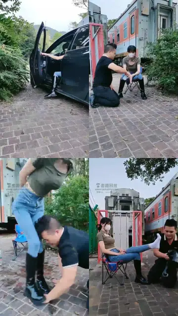 【暴力美学】户外调教停车场的黑保安