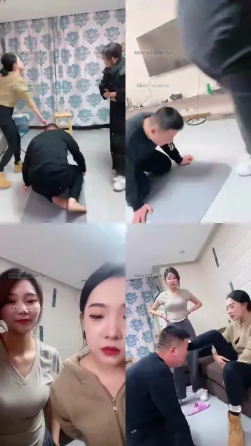 【麋鹿银儿】调教全程狠踹恐怖篇