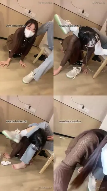 【橘子没熟】第三视角开发女奴舔鞋