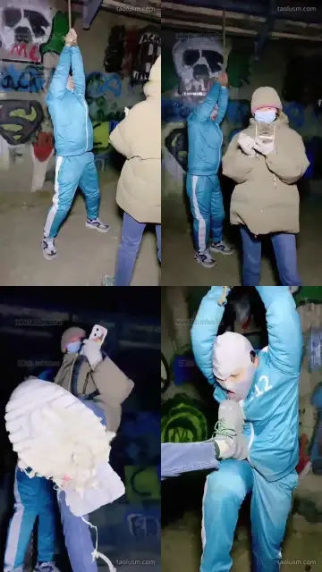 【美离子】户外调教再天桥上爆揍