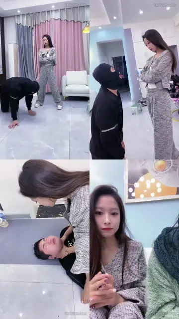 【麋鹿银儿】双胞胎美眉玩脚奴