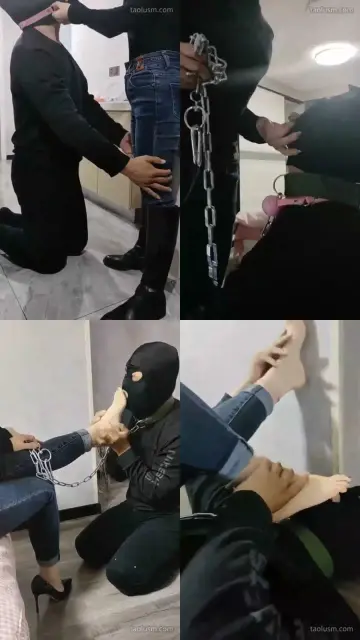 【辣姐】调教皮靴踩踏脚奴舔裸足