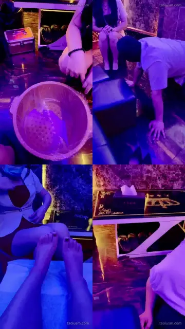【语阳】户外调教足浴店跪式舔脚
