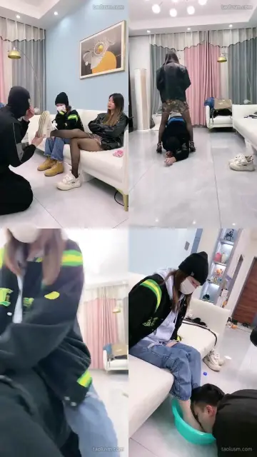 【麋鹿银儿】现实中的闺蜜变成女王一起调教