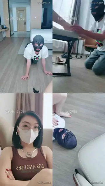 【小爷s】调教新人舔脚喂食