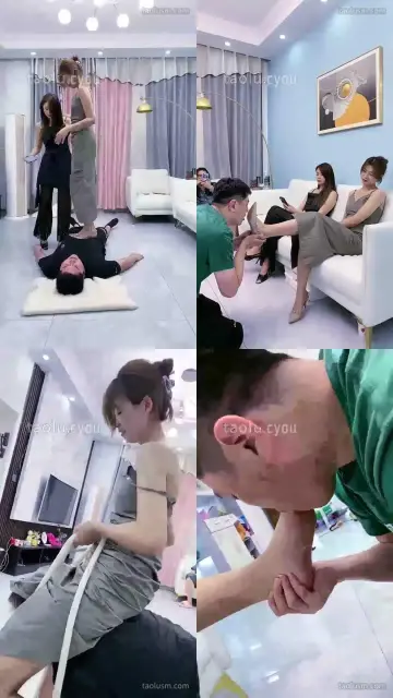 【银儿和芷若】素人女王首次调教