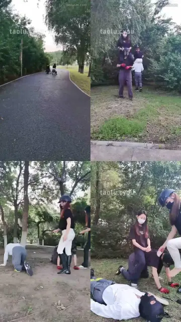 【魔鬼天使】户外调教男奴运动会