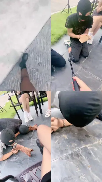 【沅芷】双主双奴室外调教舔鞋