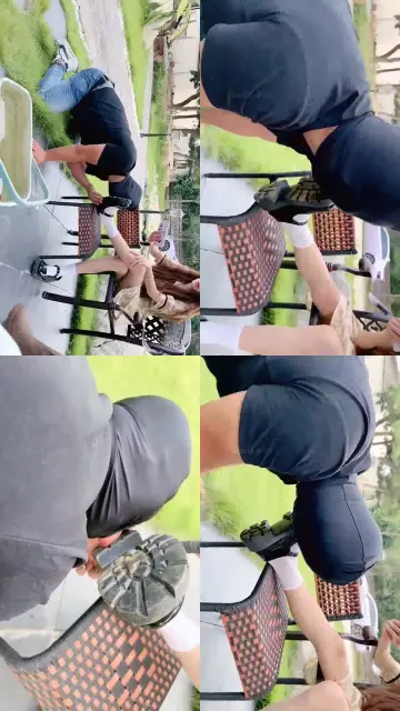 【沅芷】前方高能室外调教清理鞋底