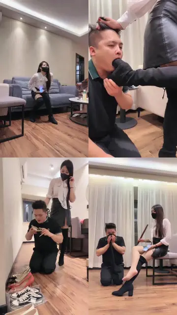 【若依】靴子肉丝爆虐色狼