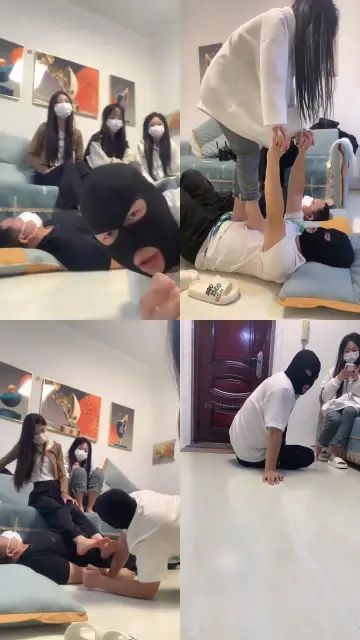 【精神小妹】赤脚踩踏