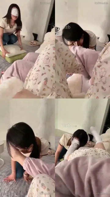 【橘子没熟】跟朋友KISS玩女奴