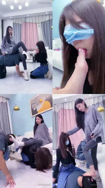 【麋鹿银儿】镜镜女王驯化小女奴