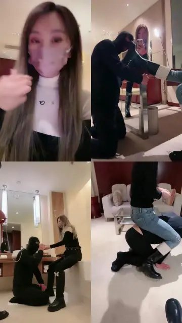 【梦樱】脚奴伺候两位主人