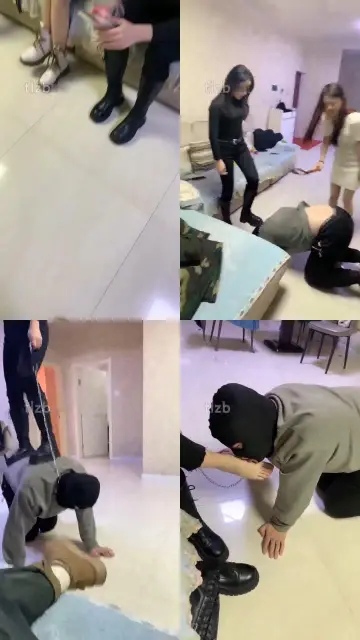 【精神小妹】深夜多个美女调教贱货