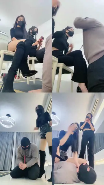 【萱萱】双主爆揍贱男