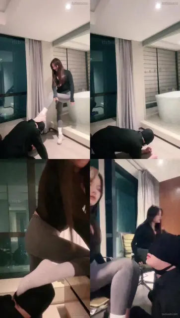 【琪琪】瑜伽裤的浓原味惩罚脚奴