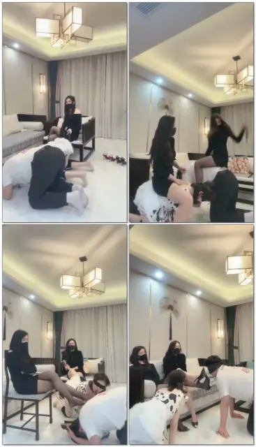 【妆主大大】和纯素人闺蜜一起调教情侣奴