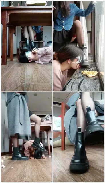 【哈宝】黑丝臭靴玩班花