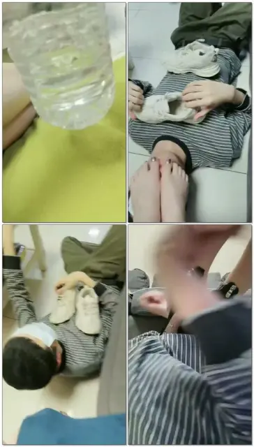 【双子姬】运动鞋踩狗脸赏赐圣水舔脏鞋底闻臭鞋高跟全体重