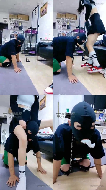 【暴力美学】AJ运动白袜塞嘴羞辱