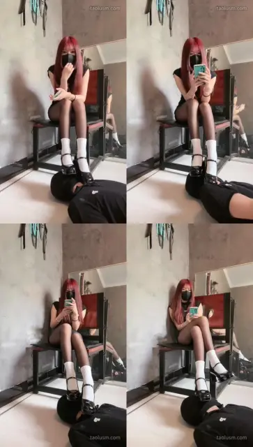 【苏西】黑丝白袜小皮鞋