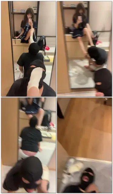 【小奈】调教镜子前