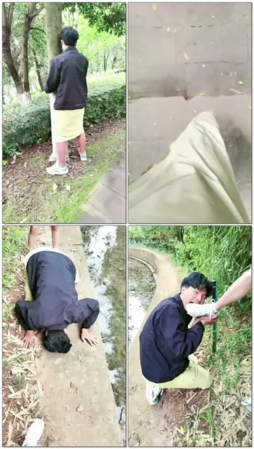 【浮华s】和然然而S双主公园让狗露出