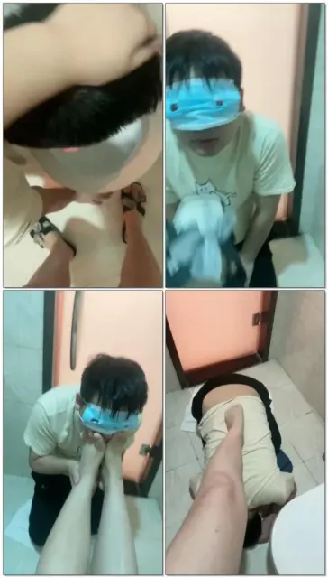 【美羊羊S】酸奶足浴场语言羞辱贱狗用拖鞋把贱狗的脸