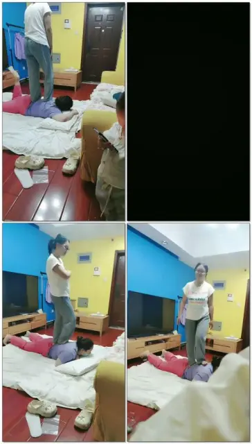 【雯雯可劲吃】素人女女全体重