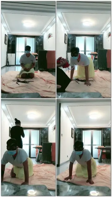 【琦琦S】调教贱狗舔脚