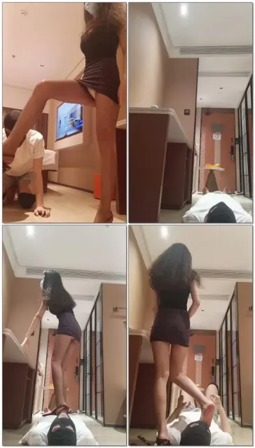 【御妍S】高跟咖丝裸足踩踏深喉