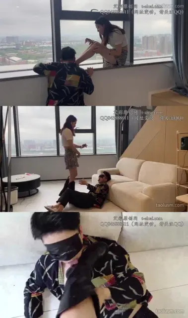 【黑丝诱惑】素人篇裸足深喉舔脏长靴